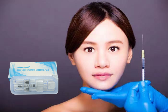 Chất làm đầy gel tiêm axit hyaluronic cho khuôn mặt dưới nếp nhăn mắt Môi đầy đặn Mũi cằm