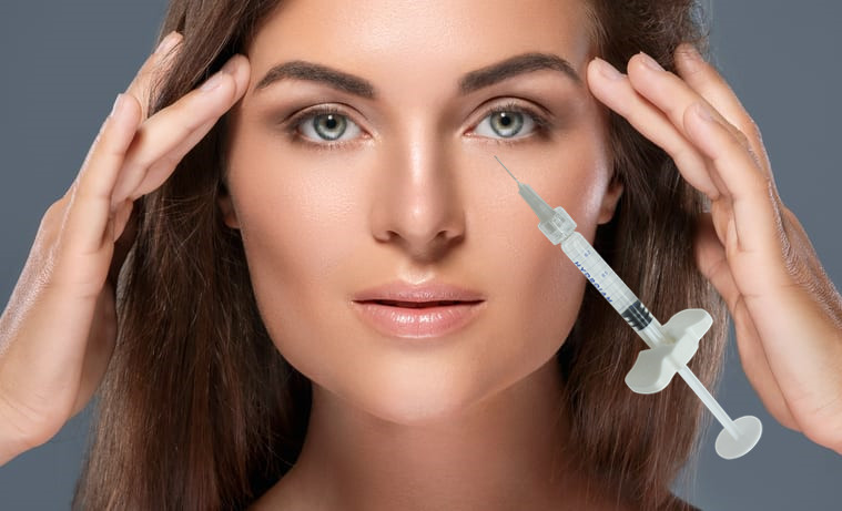 Gel tiêm axit hyaluronic cho nếp nhăn tĩnh trên mặt rãnh Lacrimal 1ml